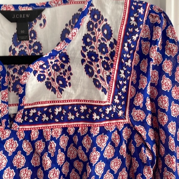 J Crew Block Print Blouse - Picture 4 of 10
